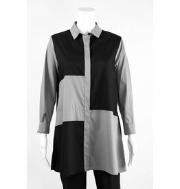 Comfy USA Colorblock Tunic Blouse