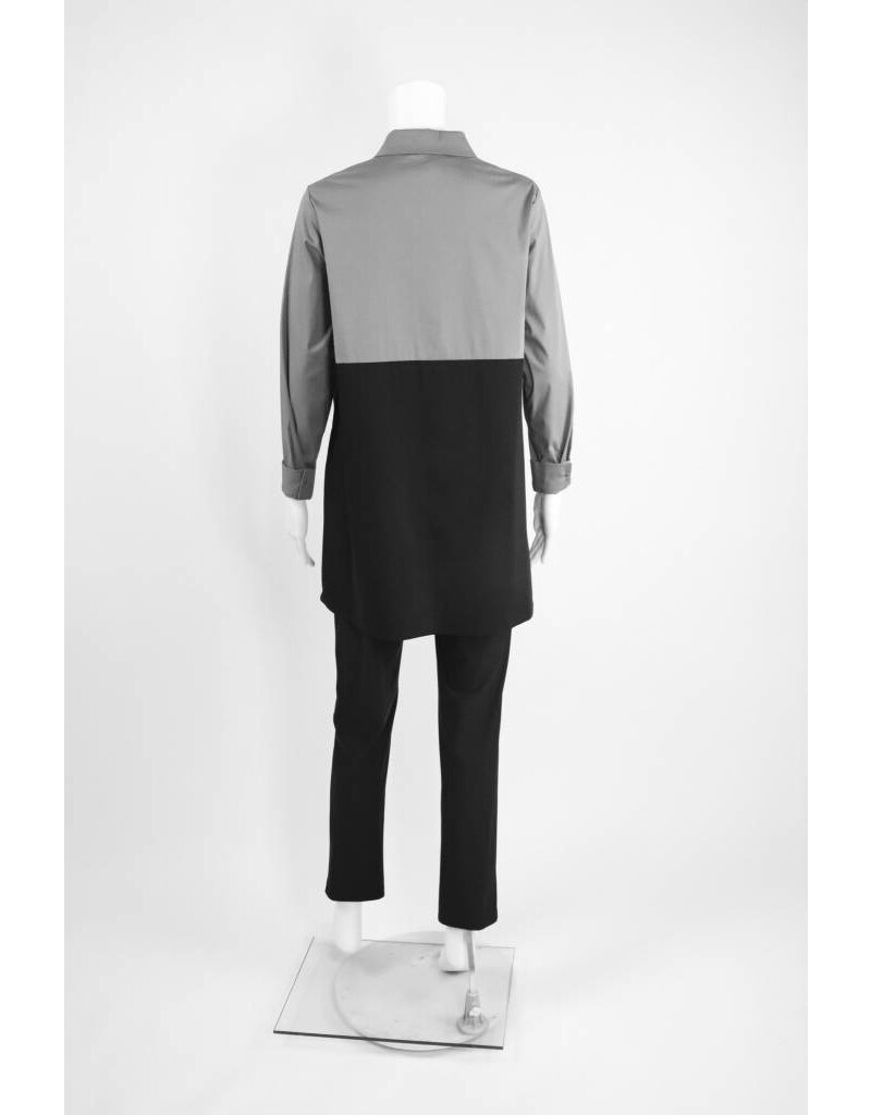 Comfy USA Colorblock Tunic Blouse