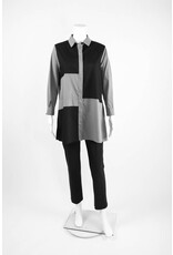 Comfy USA Colorblock Tunic Blouse