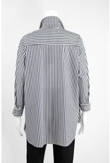 Comfy USA Striped Button Tunic With Pockets