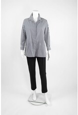 Comfy USA Striped Button Tunic With Pockets