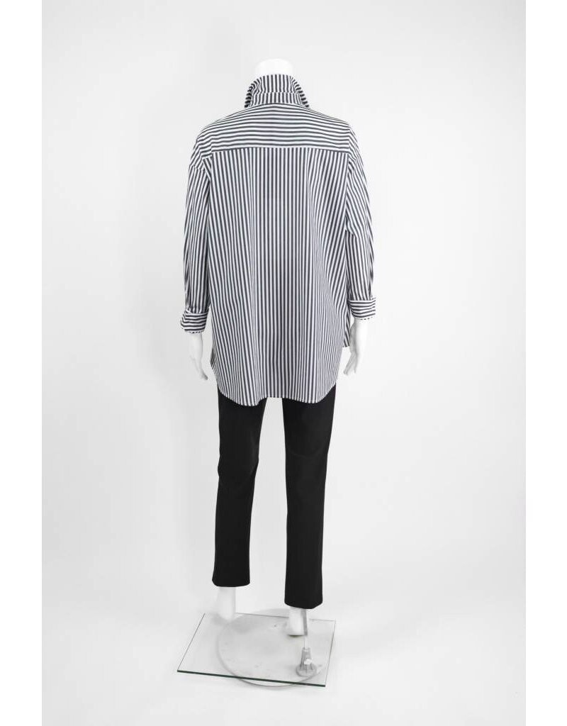 Comfy USA Striped Button Tunic With Pockets