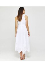 Grizas Linen Long Dress With Self Belt