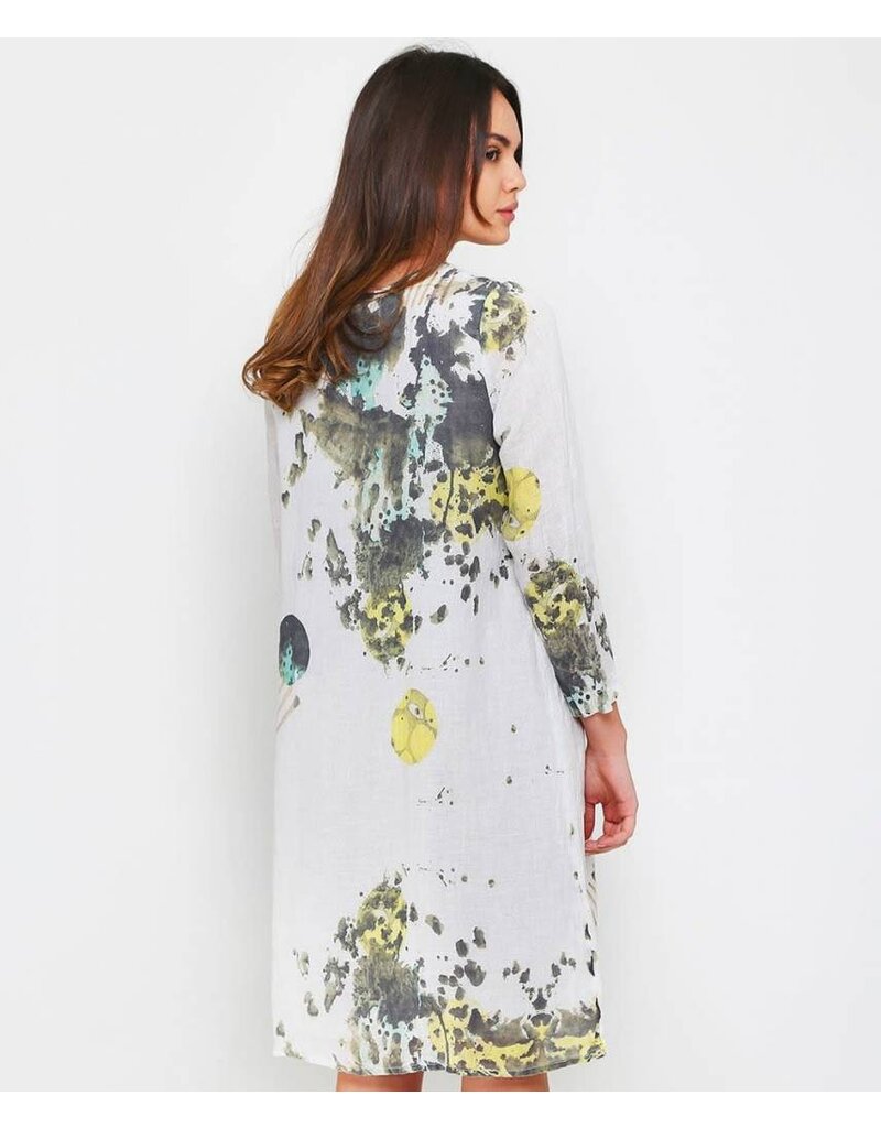 Grizas Long Sleeve Washed Linen Dress