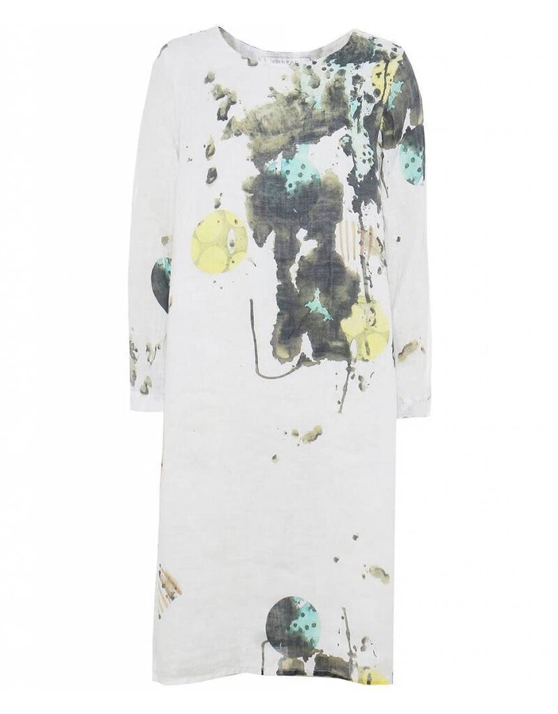 Grizas Long Sleeve Washed Linen Dress