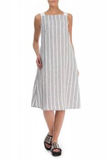 Grizas Washed Linen Sleeveless Stripe Dress