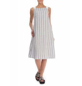 Grizas Washed Linen Sleeveless Stripe Dress