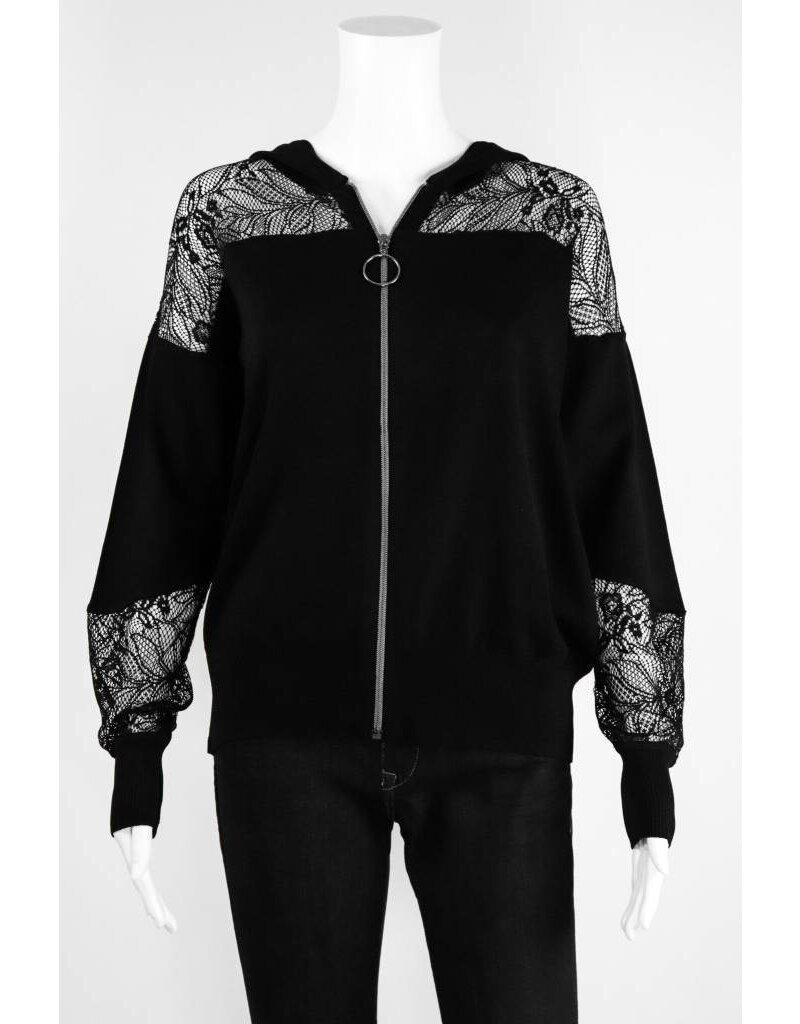 Lauren Vidal Lace Hoodie Jacket