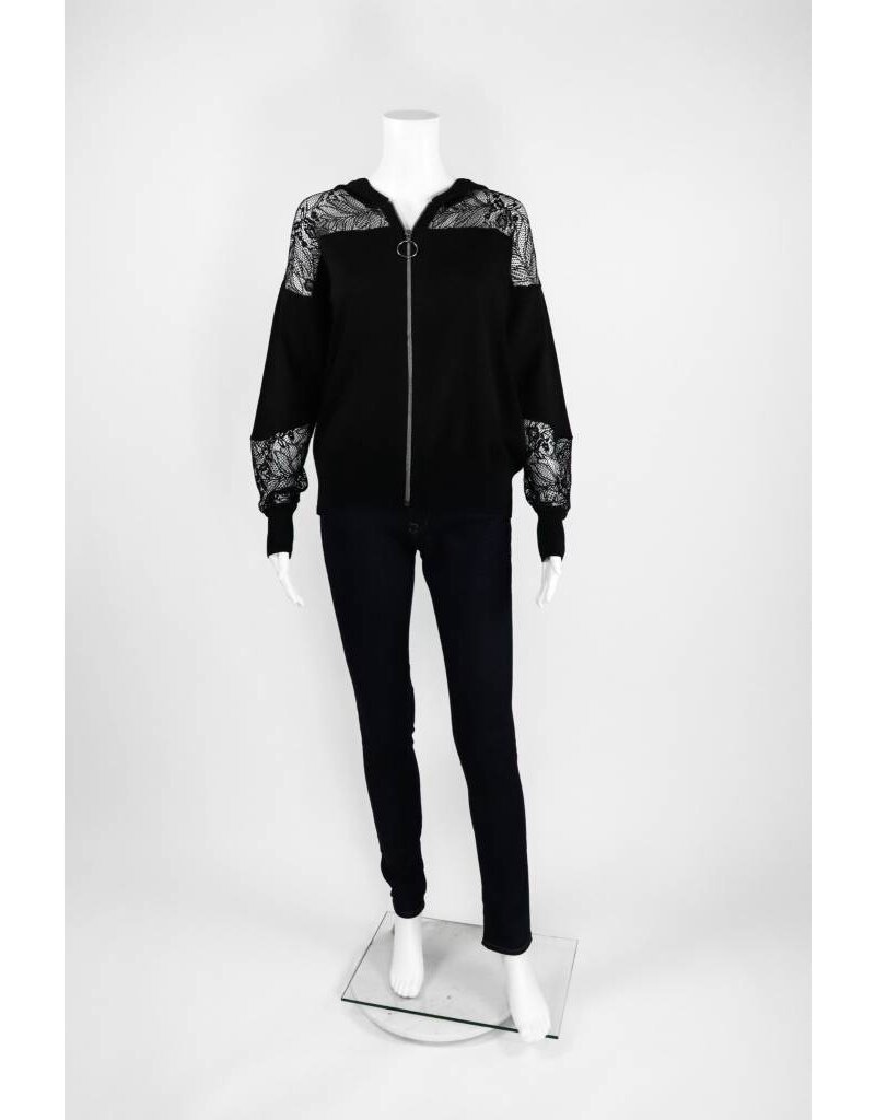 Lauren Vidal Lace Hoodie Jacket