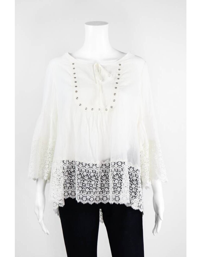 Lauren Vidal Tie Front Blouse