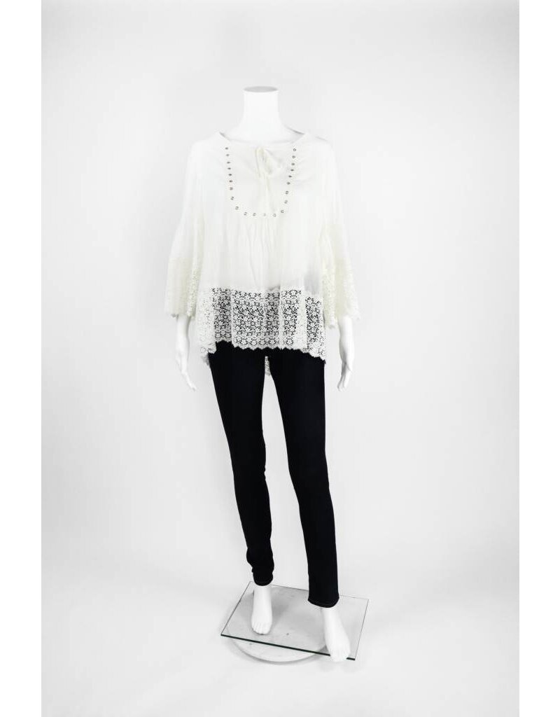 Lauren Vidal Tie Front Blouse