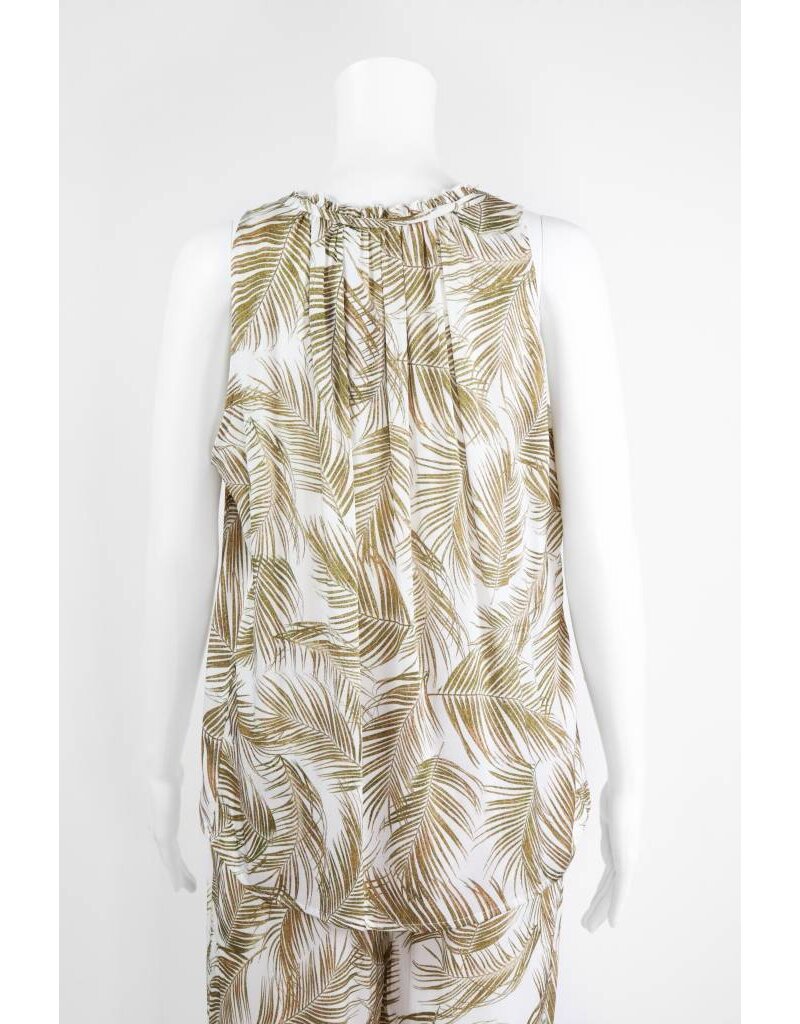 Lauren Vidal Palm Leaf Blouse