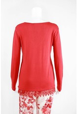 Lauren Vidal Knit V Neck Sweater