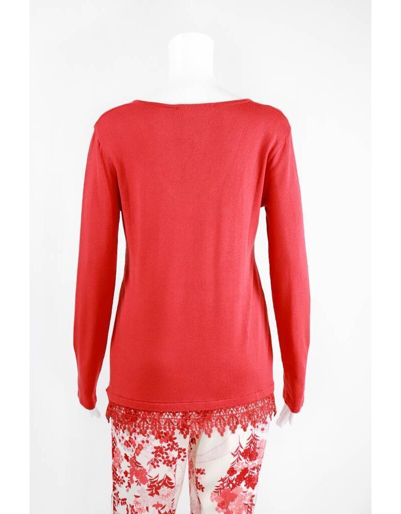 Lauren Vidal Knit V Neck Sweater