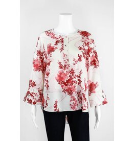 Lauren Vidal Two Tone Silk Blouse