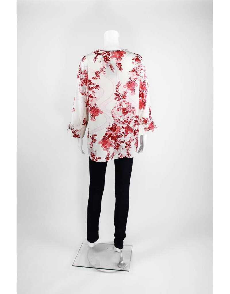 Lauren Vidal Two Tone Silk Blouse