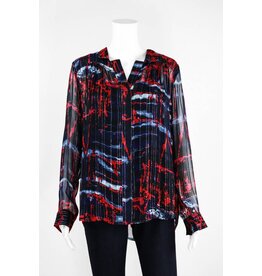 Lauren Vidal Two Tone Silver Shirt