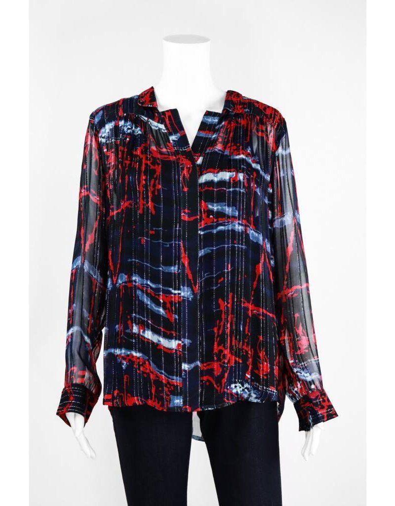 Lauren Vidal Two Tone Silver Shirt