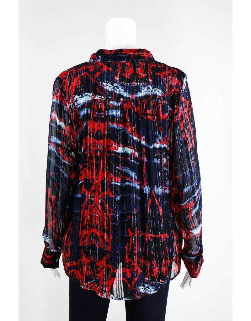 Lauren Vidal Two Tone Silver Shirt