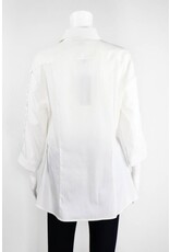 Elena Wang Mesh Insert Sleeve Blouse