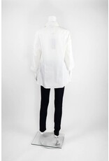 Elena Wang Mesh Insert Sleeve Blouse