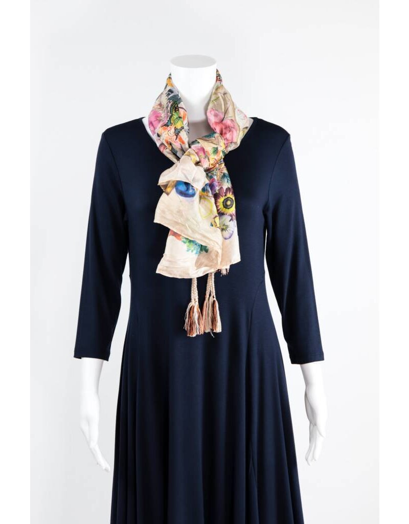 Johnny Was Butterfly Print Scarf