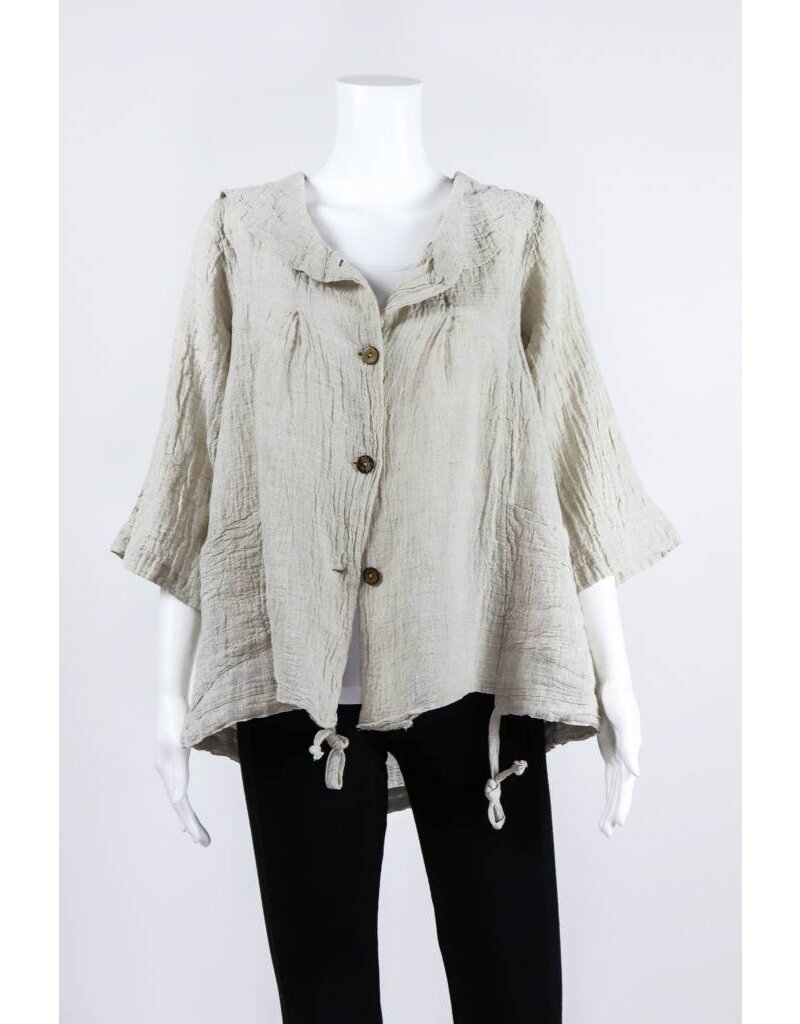 Luukaa Woven Portrait Collar Jacket With Pockets