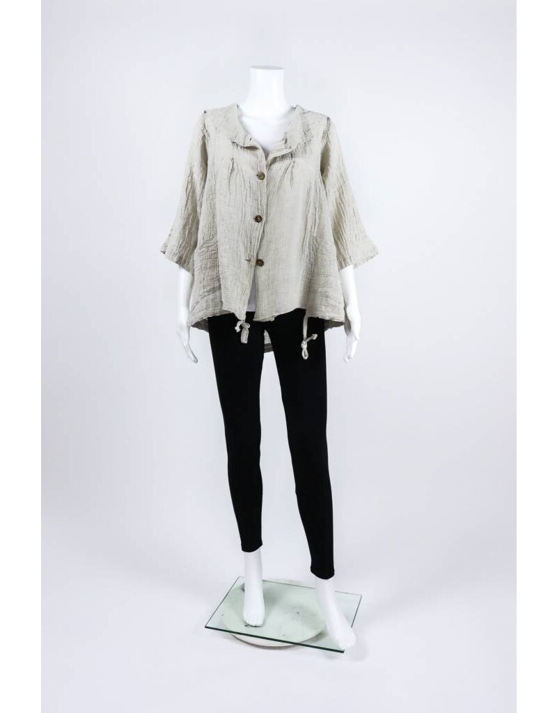 Luukaa Woven Portrait Collar Jacket With Pockets