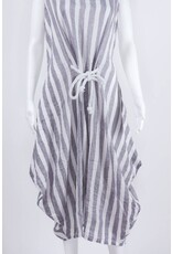 Luukaa Woven Tie Front Stripe Dress