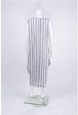 Luukaa Woven Tie Front Stripe Dress