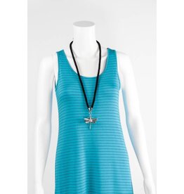 Lost River Antique Bead Dragonfly Necklace