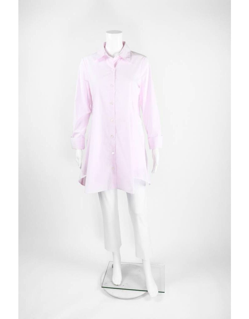 Inae Collection Pinstripe Shirt Dress With Pockets