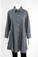 Inae Collection Pinstripe Shirt Dress With Pockets