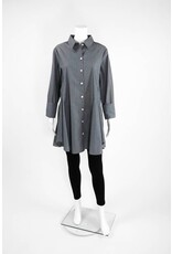 Inae Collection Pinstripe Shirt Dress With Pockets