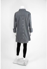 Inae Collection Pinstripe Shirt Dress With Pockets