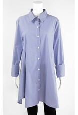 Inae Collection Pinstripe Shirt Dress With Pockets