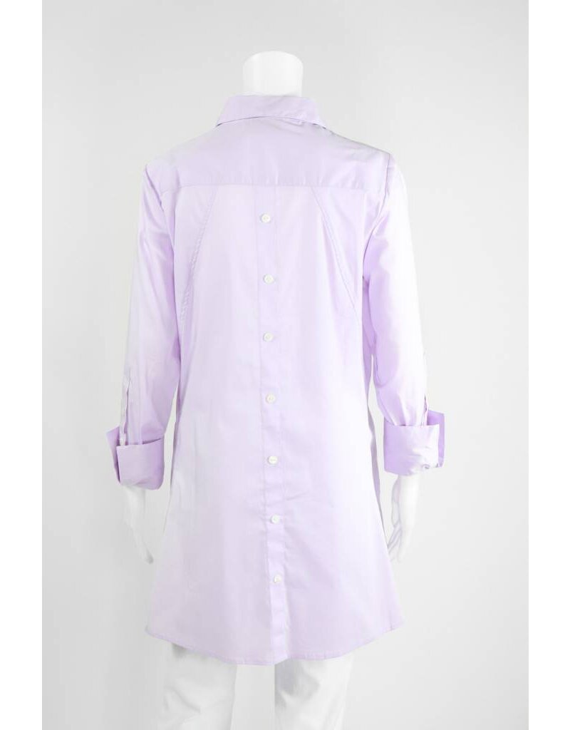 Inae Collection Button-Back Shirt Dress With Pockets