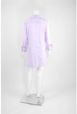 Inae Collection Button-Back Shirt Dress With Pockets