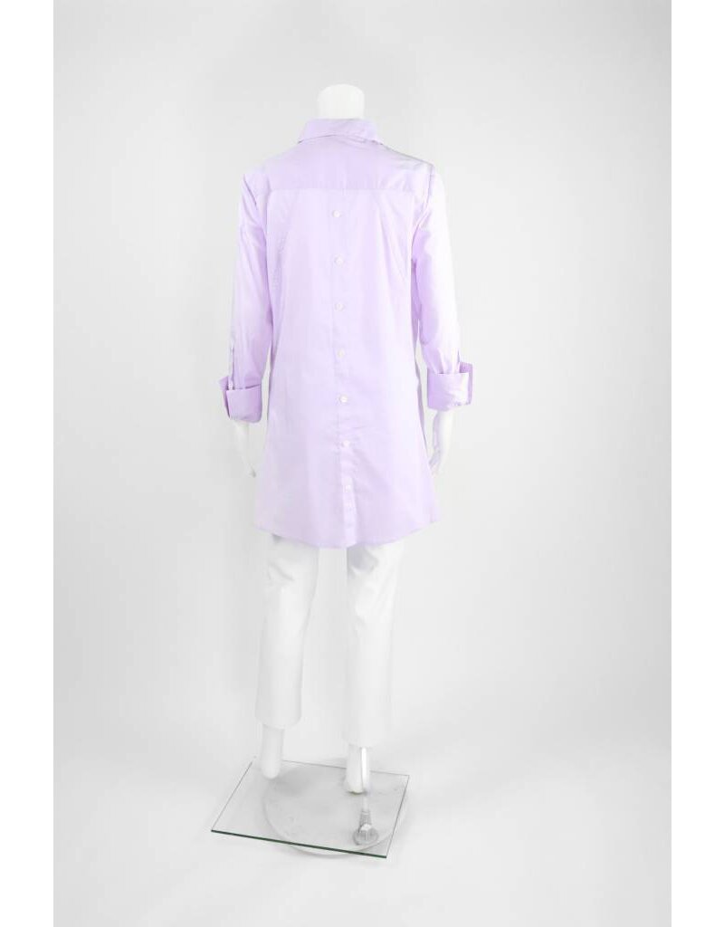 Inae Collection Button-Back Shirt Dress With Pockets