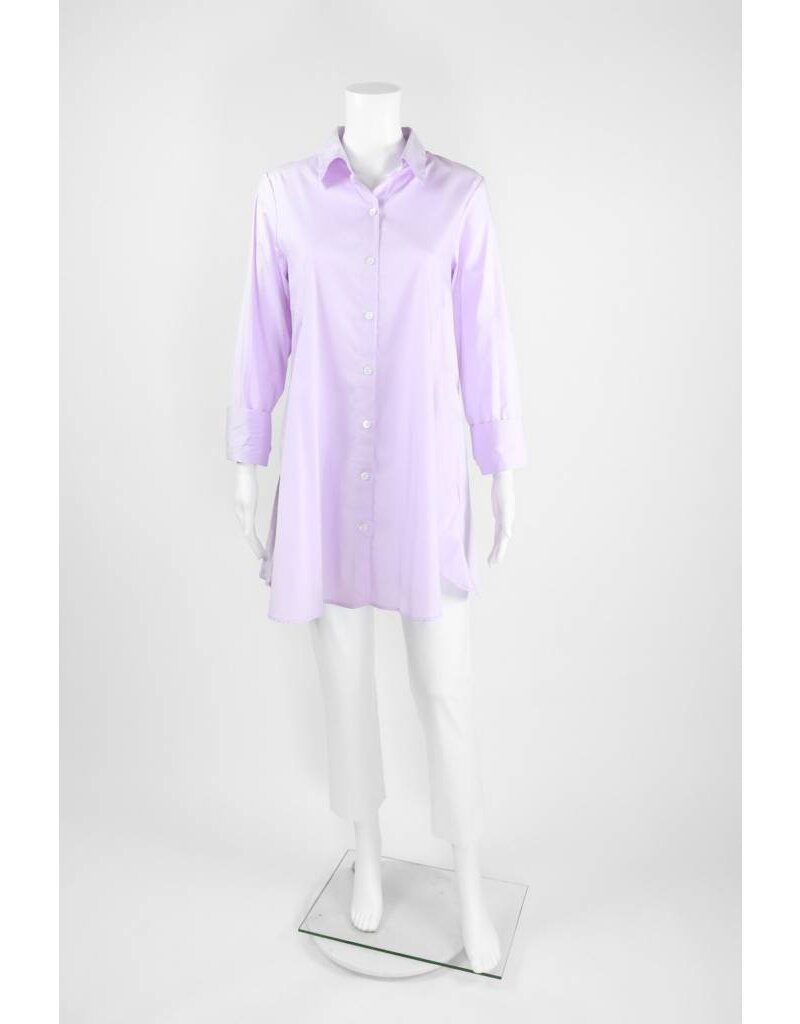 Inae Collection Button-Back Shirt Dress With Pockets