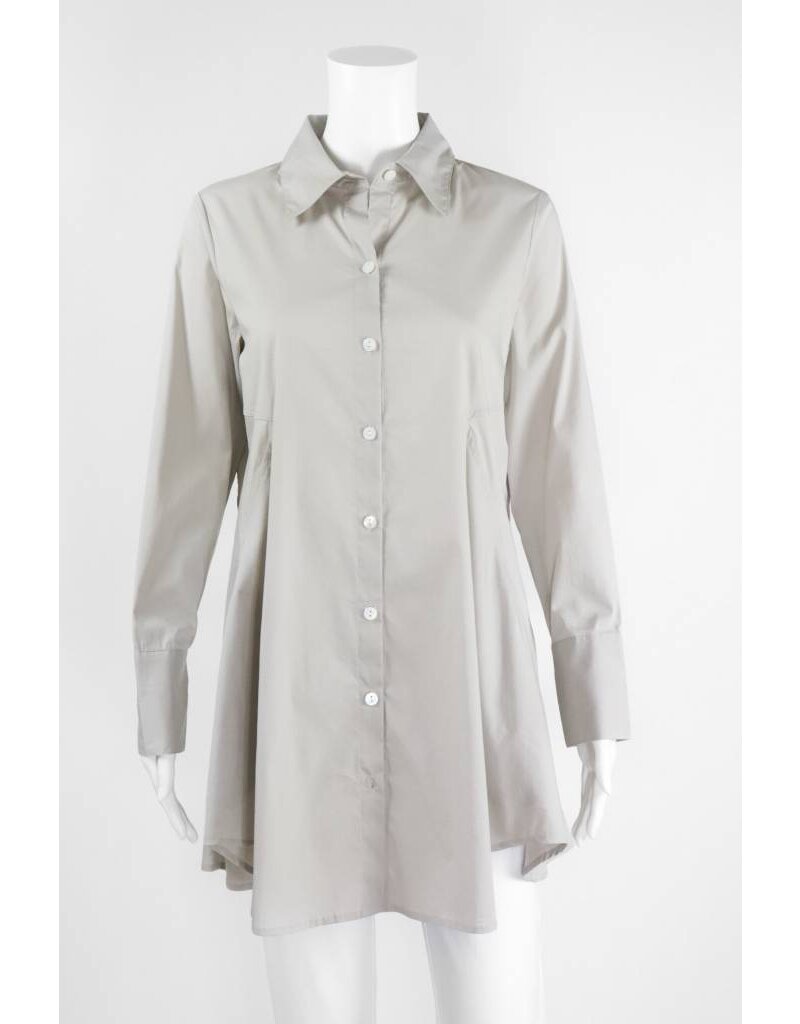 Inae Collection Button-Back Shirt Dress With Pockets