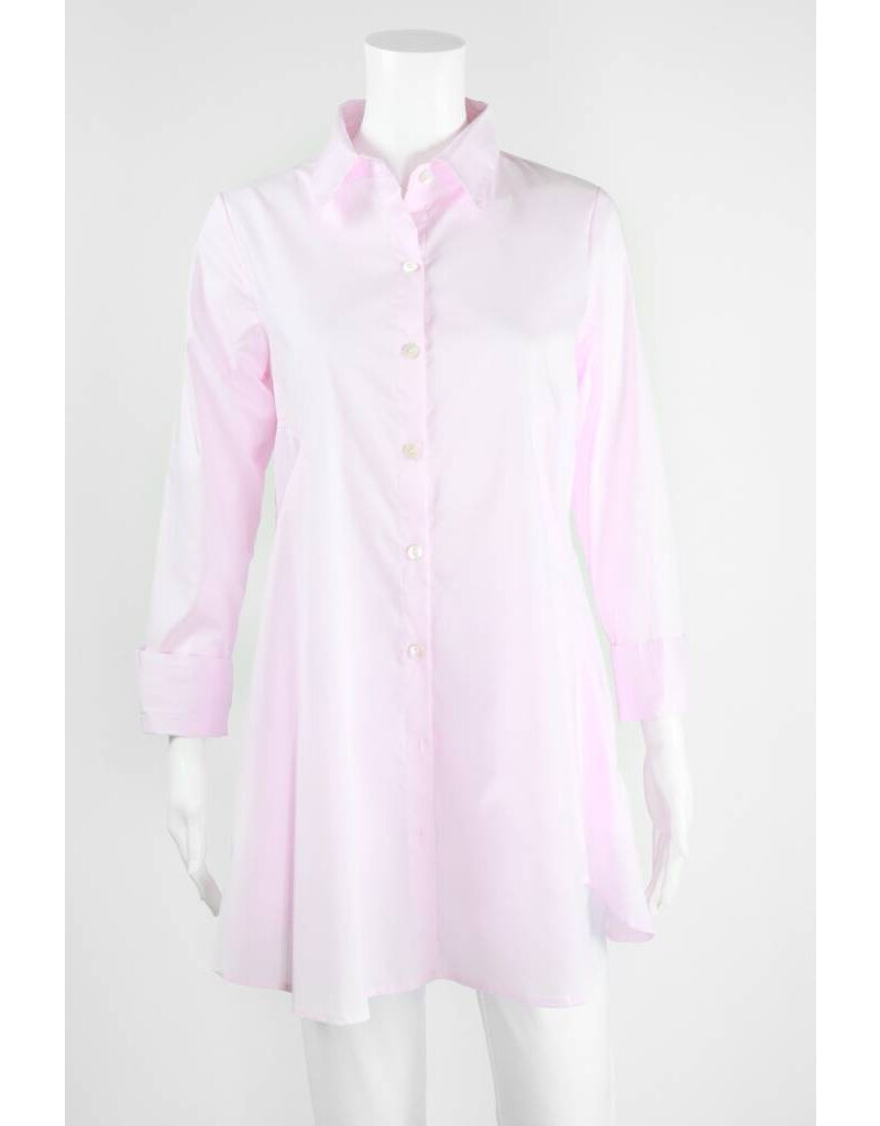 Inae Collection Button-Back Shirt Dress With Pockets