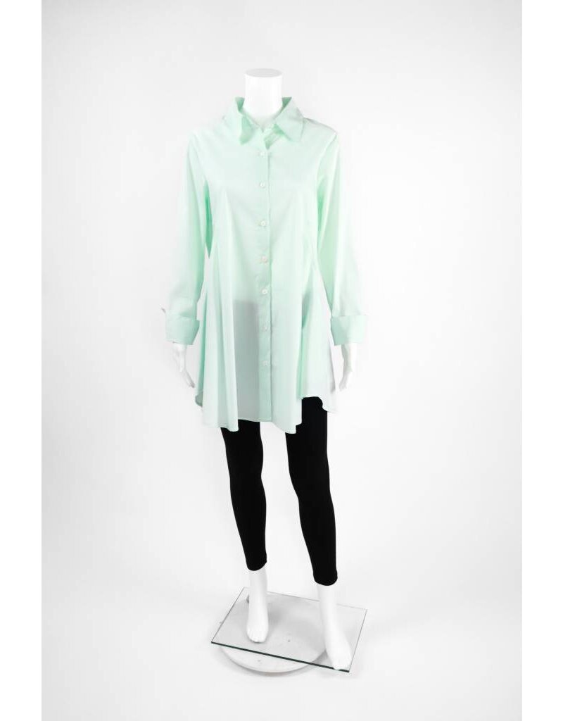 Inae Collection Button-Back Shirt Dress With Pockets