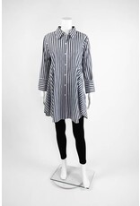 Inae Collection Bold Stripe Shirt Dress With Pockets