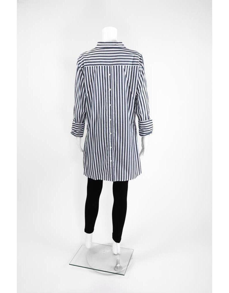 Inae Collection Bold Stripe Shirt Dress With Pockets
