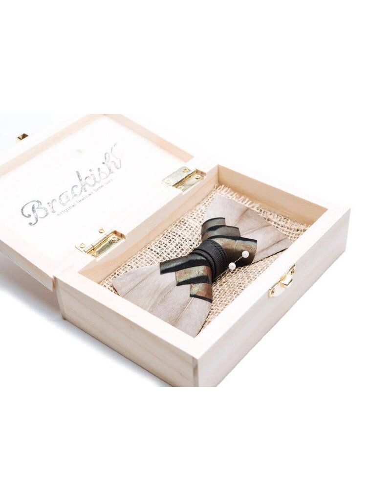Brackish Pawley Feather Bow Tie