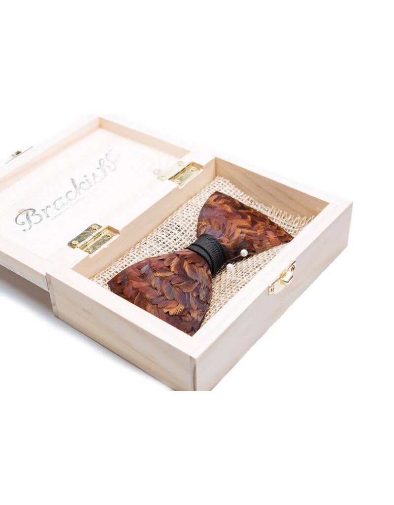 Brackish Coosaw Feather Bow Tie