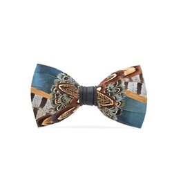 Brackish Pollock Feather Bow Tie