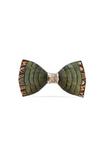 Brackish Dawho Feather Bow Tie