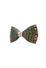 Brackish Dawho Feather Bow Tie